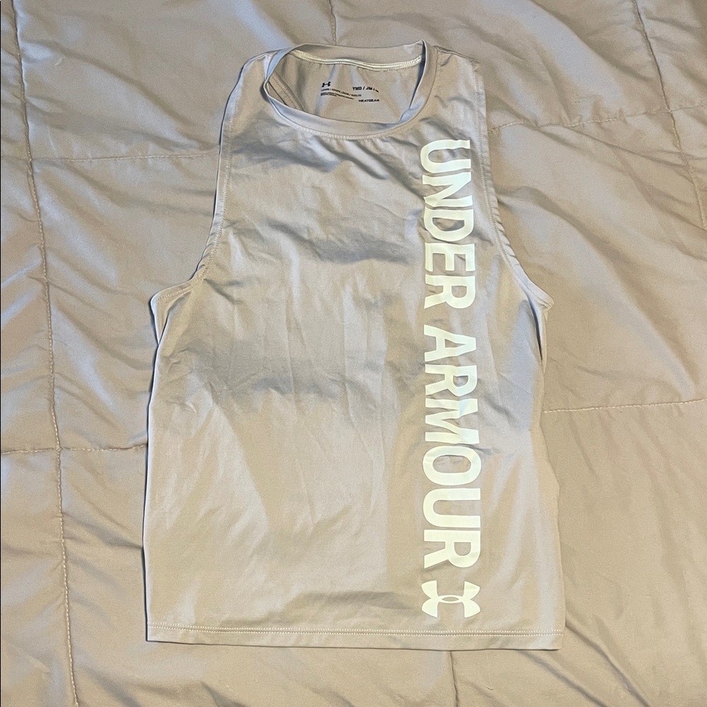 Under Armour Light Gray Muscle Tee